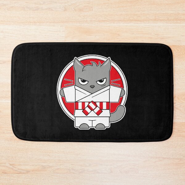 Item preview, Red White Belt Judo Cat designed and sold by eve streets.