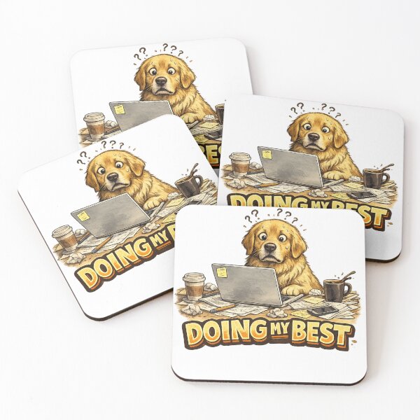 Item preview, Doing My Best Funny Stressed Dog designed and sold by irfanshikh.