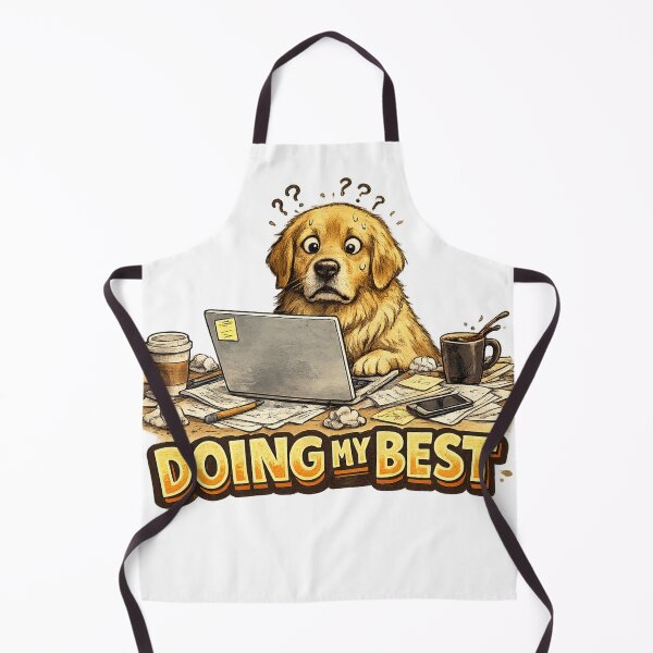 Item preview, Doing My Best Funny Stressed Dog designed and sold by irfanshikh.