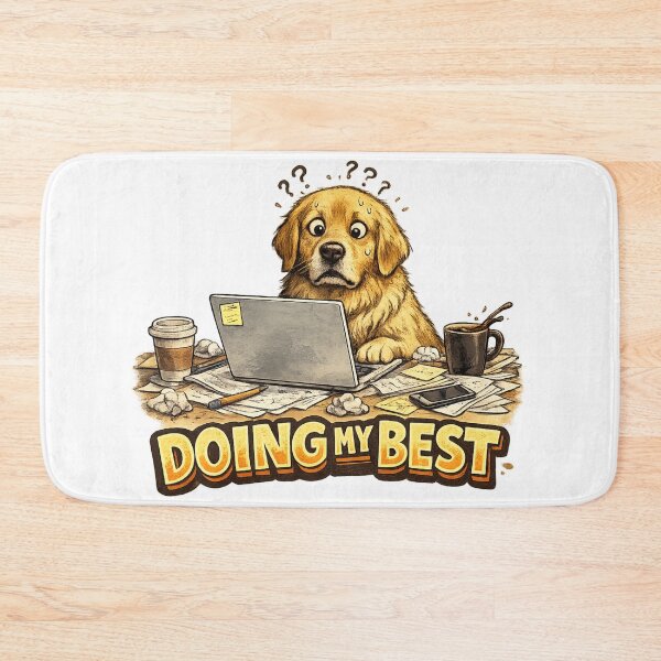 Item preview, Doing My Best Funny Stressed Dog designed and sold by irfanshikh.