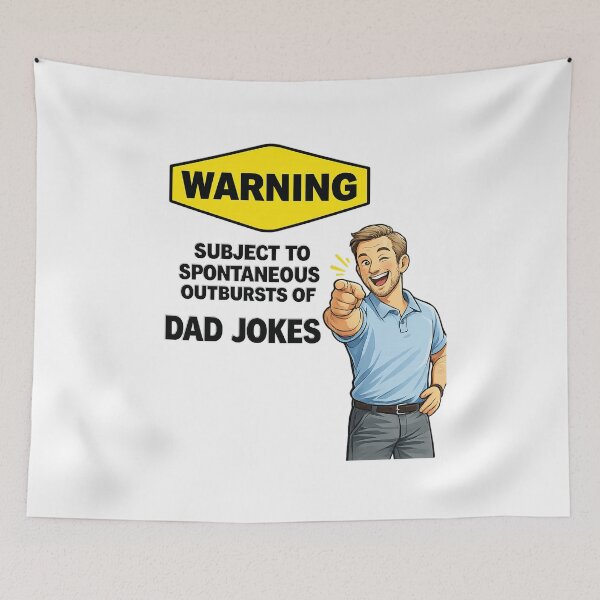 Item preview, Warning: Dad Jokes Ahead designed and sold by nncreator.