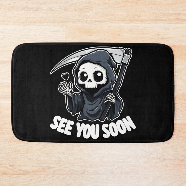 Item preview, See You Soon Grim Reaper Goth Halloween Spooky designed and sold by LysiTHWIP.