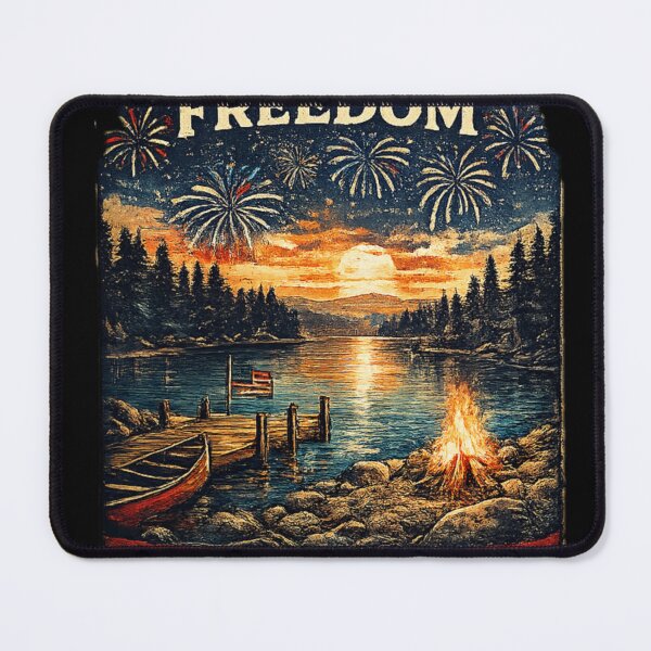 Item preview, Fireworks Bonfires Freedom | Vintage Summer Lake Life 1776 T-Shirt designed and sold by Bismillah-Najah.