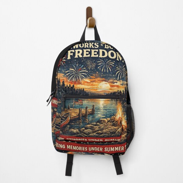 Item preview, Fireworks Bonfires Freedom | Vintage Summer Lake Life 1776 T-Shirt designed and sold by Bismillah-Najah.