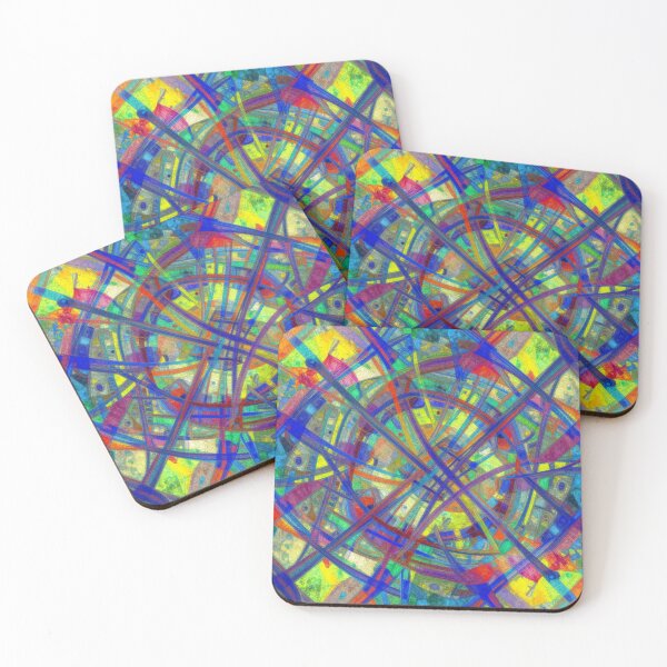 Item preview, Vivid Kaleidoscopic Tangle designed and sold by RandomWalker.
