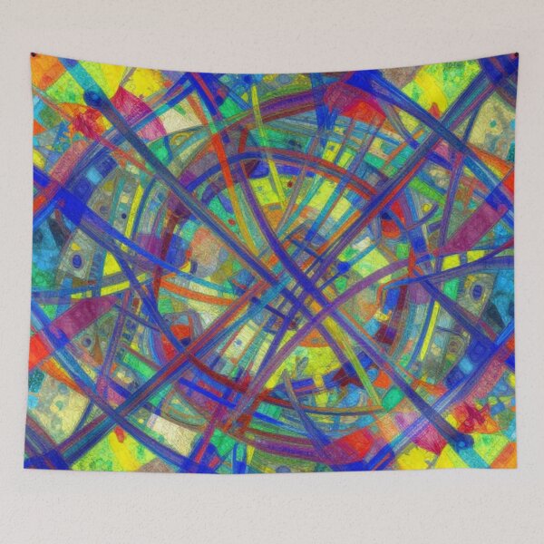 Item preview, Vivid Kaleidoscopic Tangle designed and sold by RandomWalker.
