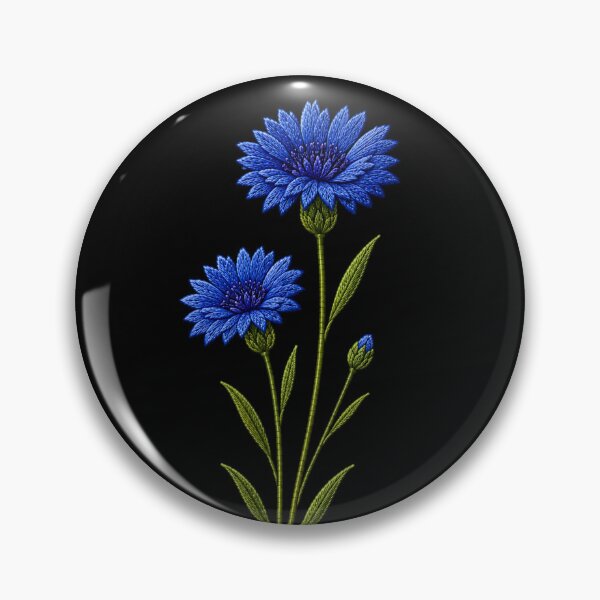 Item preview, Blue Cornflower Embroidery designed and sold by ColorSplash123.