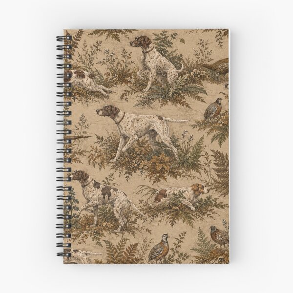 Item preview, Vintage Hunting Dogs & Game Birds Pattern designed and sold by TammyHunterArt.