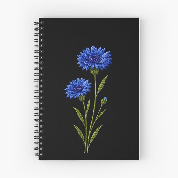 Item preview, Blue Cornflower Embroidery designed and sold by ColorSplash123.