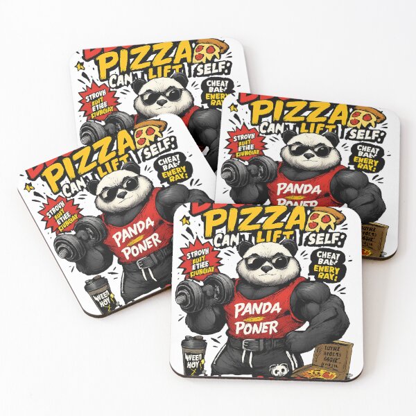 Item preview, Funny Gym Panda Pizza Lover Lift Hard Eat Harder designed and sold by mr.bardook.