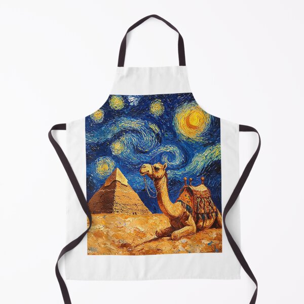 Item preview, Camel Pyramid Egyptian Egypt Van Gogh Style Starry Night T-Shirt designed and sold by JJLetterDesigns.