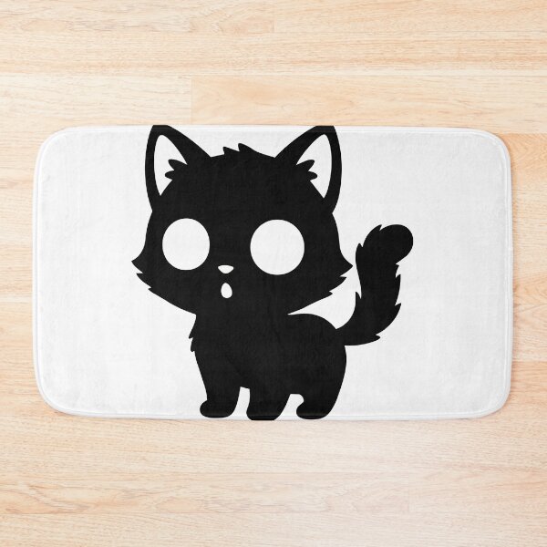 Item preview, Kawaii Shocked Black Cat Silhouette SVG - Cute Gasping Kitten Clipart - Funny Halloween Witch Familiar Vector PNG Sticker for Cricut Craft designed and sold by BestChoiceService.