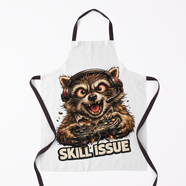 Item preview, Skill Issue Funny Gamer Raccoon Meme designed and sold by DryHumorPrints.