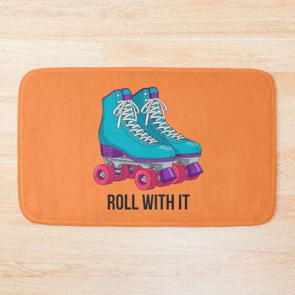 Item preview, 'Roll With It ' Retro Roller Skate Illustration designed and sold by ShaderShirts.