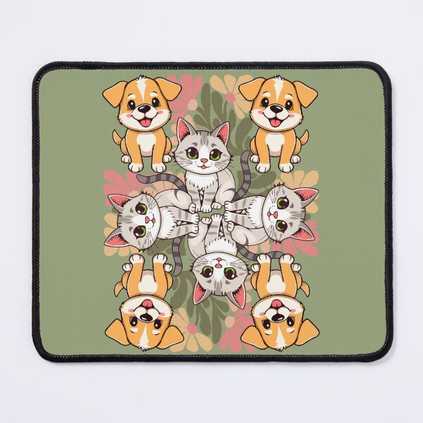 Item preview, Cats, Dogs, and Flowers Kaleidoscope Design designed and sold by Nene Bird Designs.