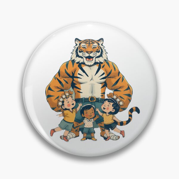 Item preview, Cute Tiger With Kids Family designed and sold by aminomen.