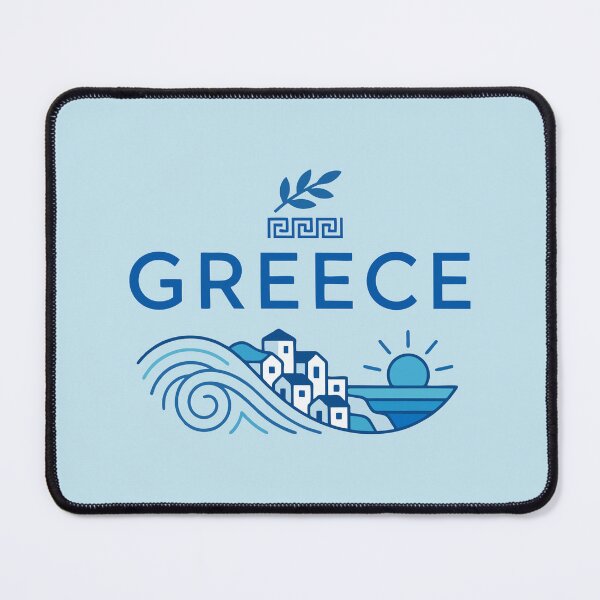 Item preview, Greek Summer Horizon - Aegean Blue Coastal Art designed and sold by angelisart.