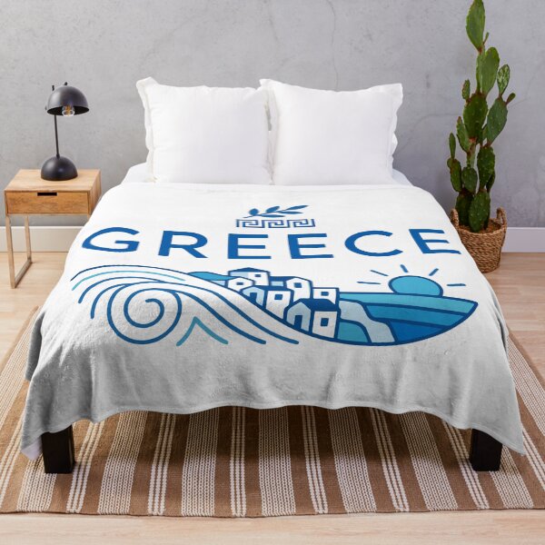 Item preview, Greek Summer Horizon - Aegean Blue Coastal Art designed and sold by angelisart.
