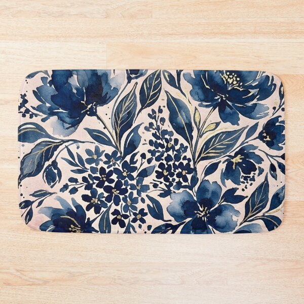 Item preview, Navy Floral  designed and sold by GraphicsClub.