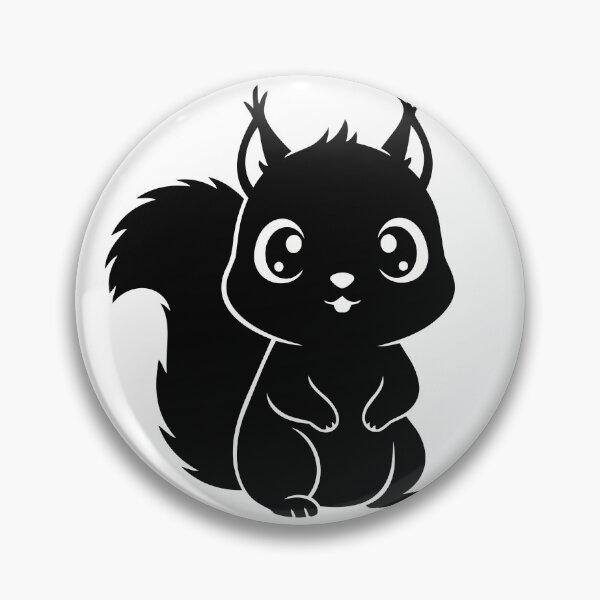 Item preview, Cute Squirrel Silhouette Sticker - Minimalist Woodland Animal Poster - Kawaii Bushy Tail Autumn Squirrel Print for Mugs and T-Shirts designed and sold by BestChoiceService.