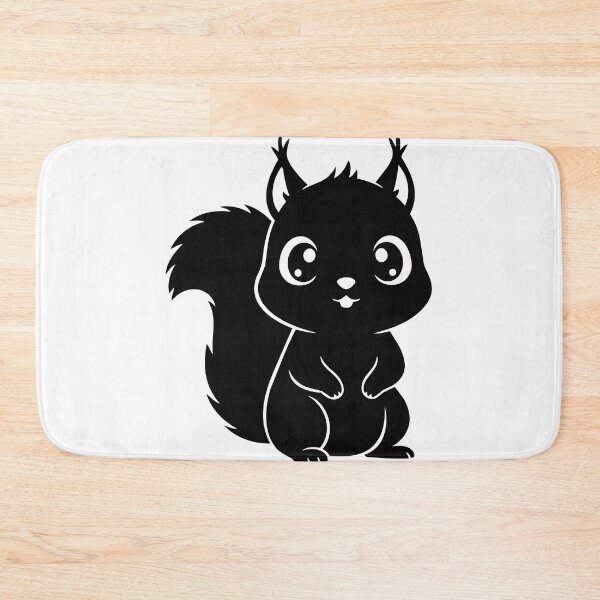 Item preview, Cute Squirrel Silhouette Sticker - Minimalist Woodland Animal Poster - Kawaii Bushy Tail Autumn Squirrel Print for Mugs and T-Shirts designed and sold by BestChoiceService.