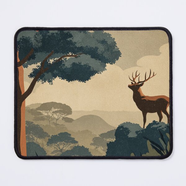 Item preview, Retro national park deer art designed and sold by gaylelyons.