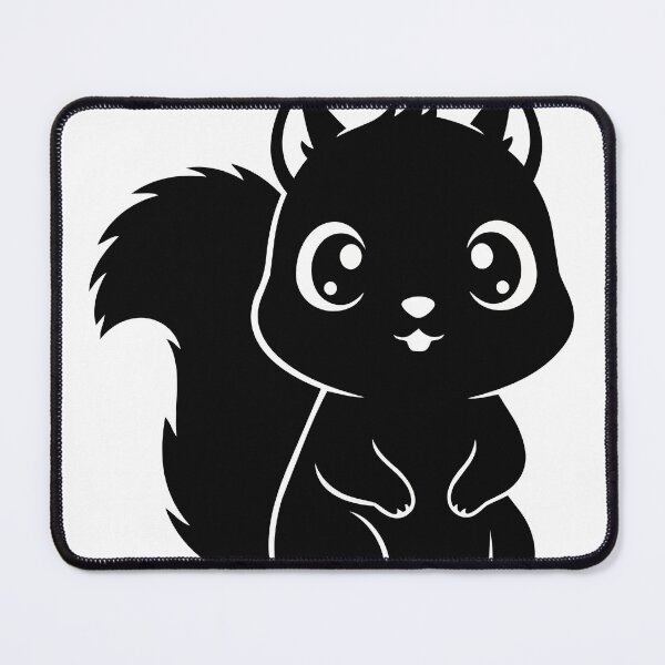Item preview, Cute Squirrel Silhouette Sticker - Minimalist Woodland Animal Poster - Kawaii Bushy Tail Autumn Squirrel Print for Mugs and T-Shirts designed and sold by BestChoiceService.