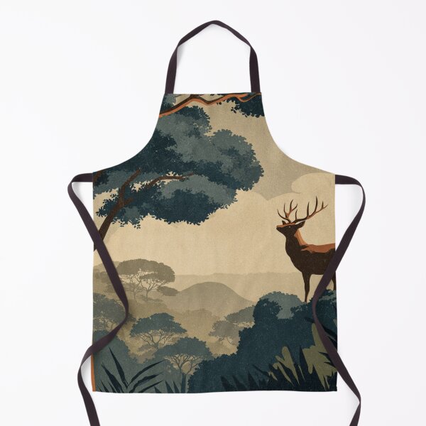 Item preview, Retro national park deer art designed and sold by gaylelyons.