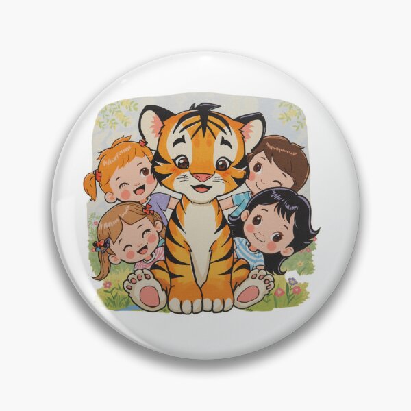 Item preview, Cute Tiger With Kids Family designed and sold by aminomen.