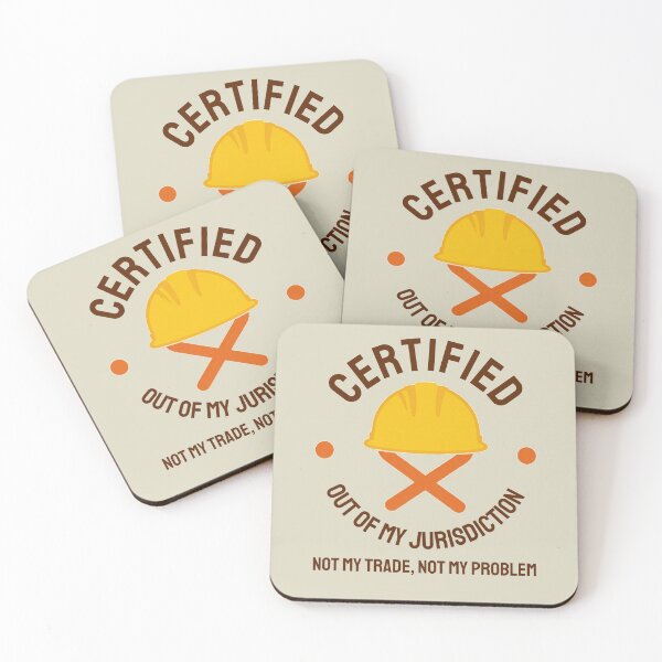 Item preview, Certified Out Of My Jurisdiction Funny Work Humor Vintry Off designed and sold by VintryOff.
