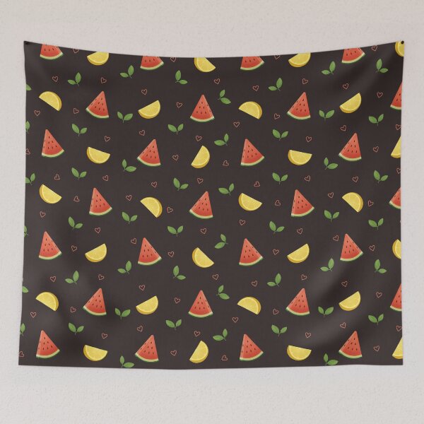 Item preview, Summer Fruit Joy: Watermelon and Lemon Seamless Pattern designed and sold by katemaxi.