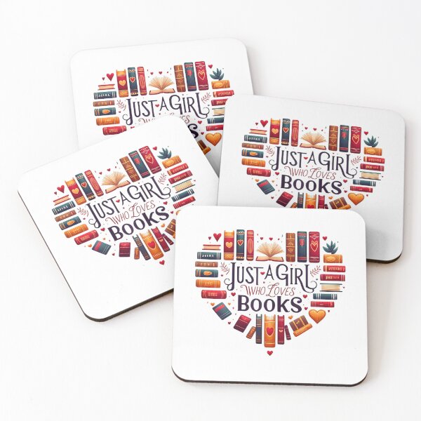 Item preview, Cute Just A Girl Who Loves Books - Heart Shape Reader T-Shirt designed and sold by kakashii7.