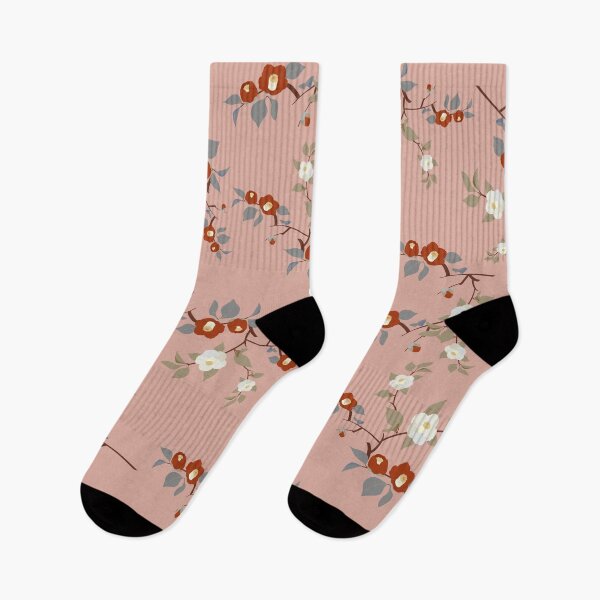 Item preview, Vintage Dusty Rose Camellia Floral Seamless Pattern designed and sold by MOONLIT MIRAGE.