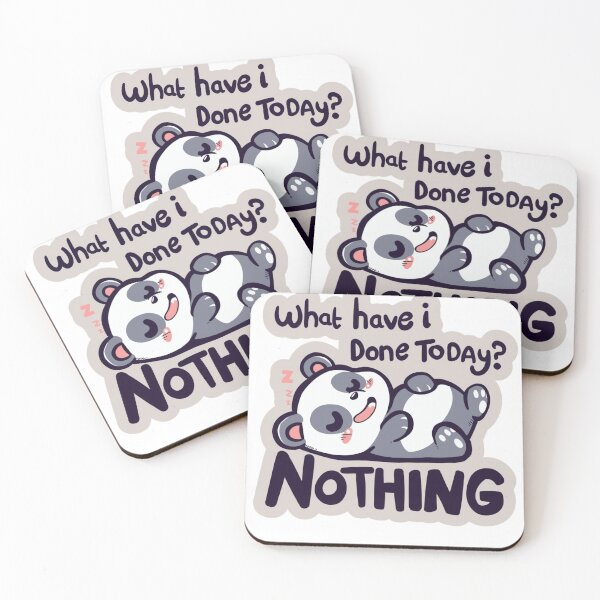 Item preview, What Have I Done Today ? Nothing Panda design Sticker ! Lazy Panda "Do Nothing" Sticker – Cute Vinyl Decal for Laptops, Water Bottles & More designed and sold by Ulikedigital14.