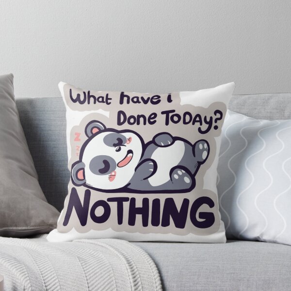 Item preview, What Have I Done Today ? Nothing Panda design Sticker ! Lazy Panda "Do Nothing" Sticker – Cute Vinyl Decal for Laptops, Water Bottles & More designed and sold by Ulikedigital14.