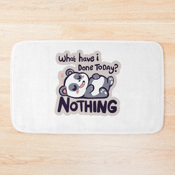 Item preview, What Have I Done Today ? Nothing Panda design Sticker ! Lazy Panda "Do Nothing" Sticker – Cute Vinyl Decal for Laptops, Water Bottles & More designed and sold by Ulikedigital14.