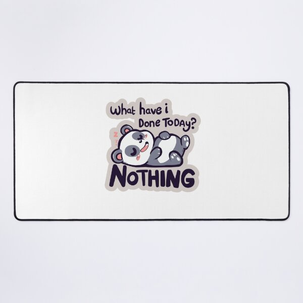 Item preview, What Have I Done Today ? Nothing Panda design Sticker ! Lazy Panda "Do Nothing" Sticker – Cute Vinyl Decal for Laptops, Water Bottles & More designed and sold by Ulikedigital14.