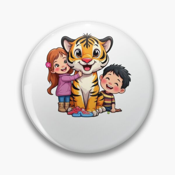 Item preview, Cute Tiger With Kids Family designed and sold by aminomen.