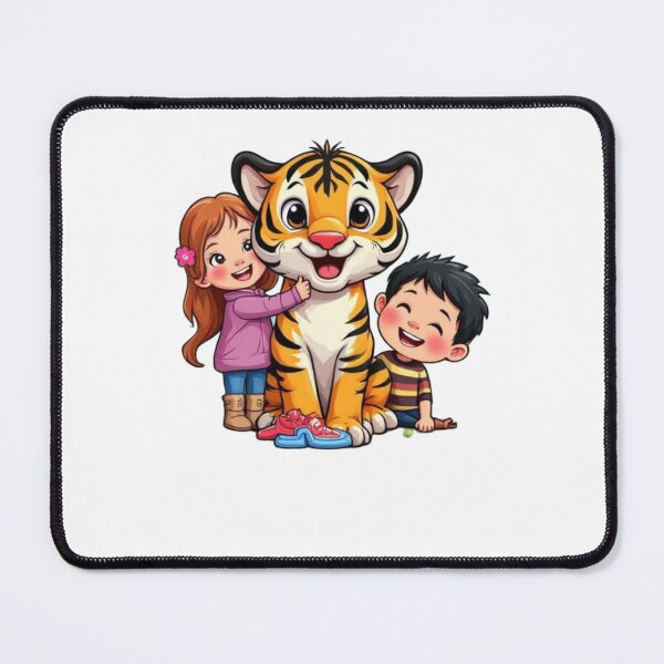 Item preview, Cute Tiger With Kids Family designed and sold by aminomen.