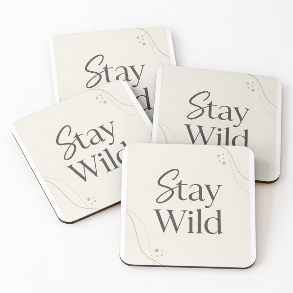 Item preview, Stay Wild Minimalist Boho Typography Print designed and sold by drhett09.