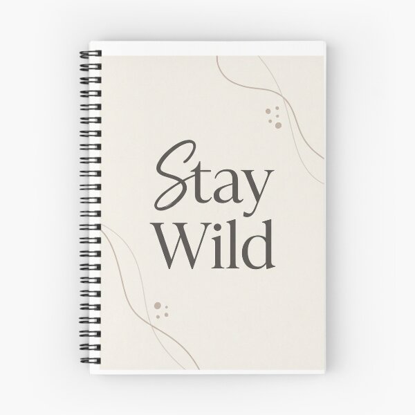 Item preview, Stay Wild Minimalist Boho Typography Print designed and sold by drhett09.