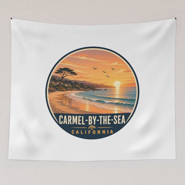 Item preview, Carmel-by-the-Sea California: Coastal Cliffs & Ocean Waves designed and sold by CircinusStore.