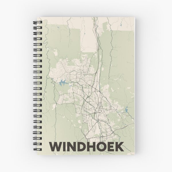Item preview, Windhoek Map designed and sold by MapsNerd.