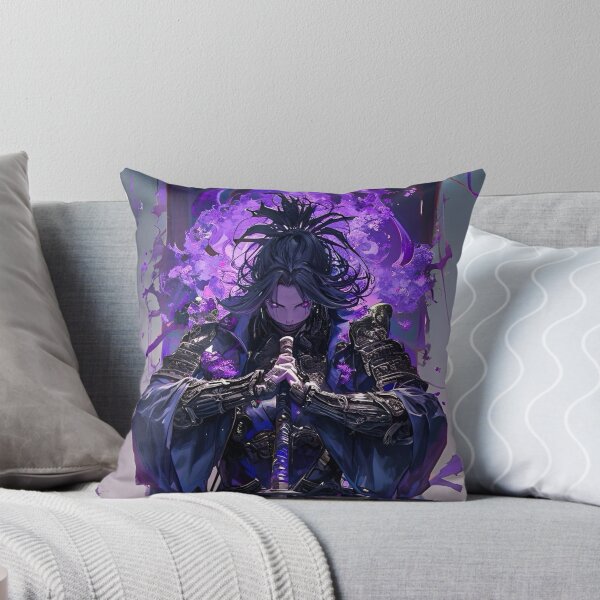 Item preview, Shadow Samurai of the Violet Moon | Dark Fantasy Japanese Warrior | Mystic Katana Anime Art designed and sold by Dyan4.
