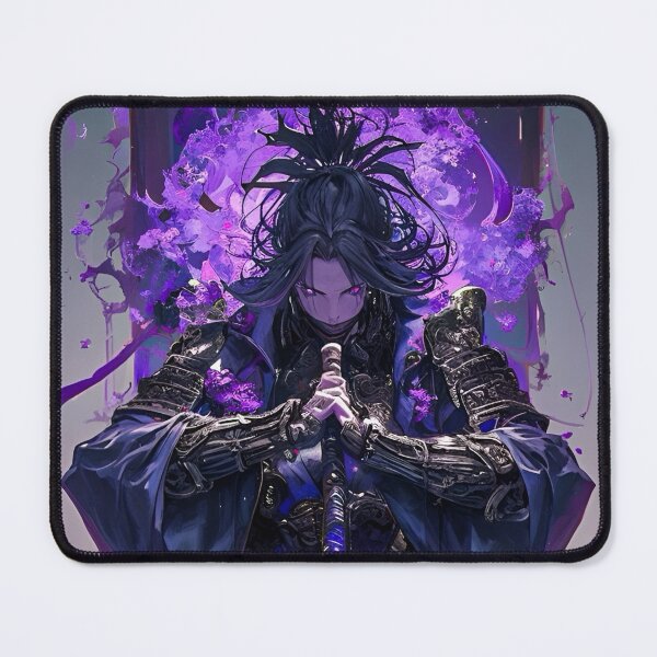 Item preview, Shadow Samurai of the Violet Moon | Dark Fantasy Japanese Warrior | Mystic Katana Anime Art designed and sold by Dyan4.