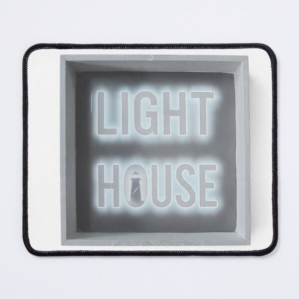 Item preview, Lighthouse Neon Sign | Minimal Light House Typography | Inspirational Coastal Wall Art designed and sold by RAMHEARTS.