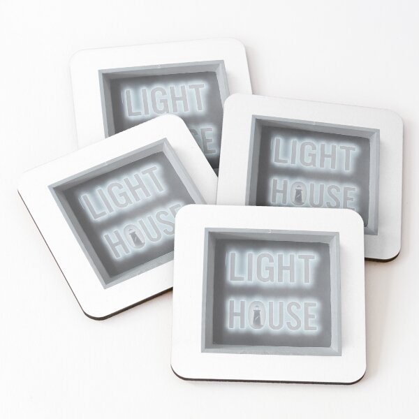 Item preview, Lighthouse Neon Sign | Minimal Light House Typography | Inspirational Coastal Wall Art designed and sold by RAMHEARTS.