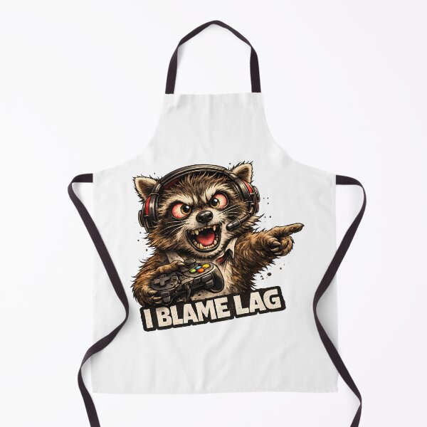 Item preview,  I Blame Lag Funny Gamer Raccoon Meme designed and sold by DryHumorPrints.