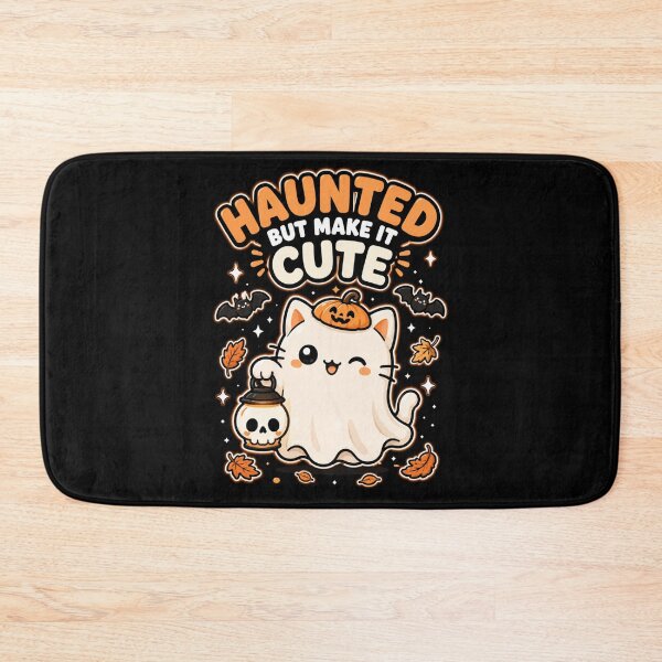 Item preview, Cute Ghost Cat Halloween Shirt — Haunted But Make It Cute Kawaii Spooky Season Gift designed and sold by MaynyStudio.