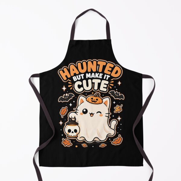 Item preview, Cute Ghost Cat Halloween Shirt — Haunted But Make It Cute Kawaii Spooky Season Gift designed and sold by MaynyStudio.